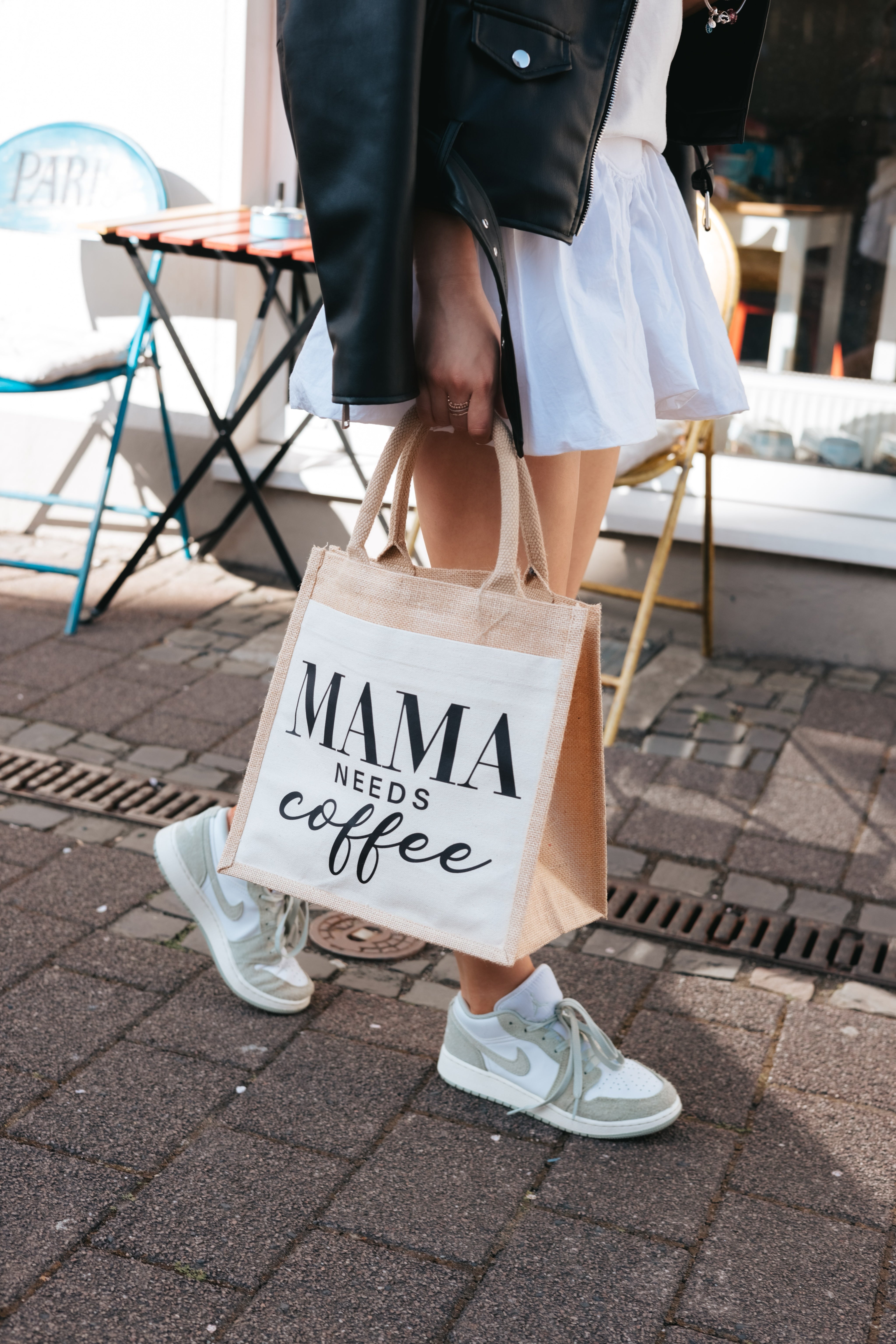 Jute Tasche "Mama needs coffee"
